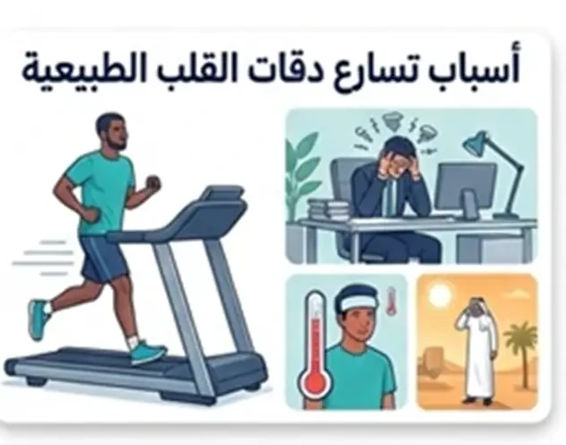 أسباب تسارع دقات القلب الطبيعية